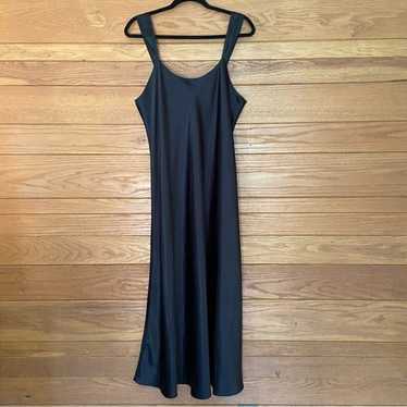 Natori Classics Y2K black midi slip dress