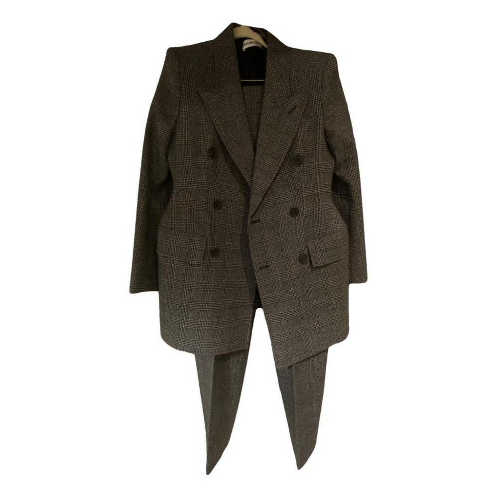 Balenciaga Hourglass wool suit jacket - image 1