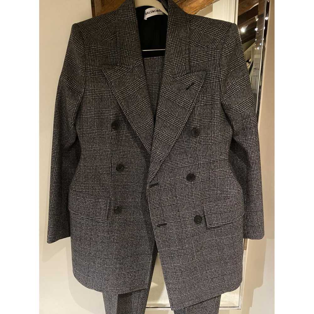 Balenciaga Hourglass wool suit jacket - image 4