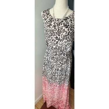 H&M animal print maxi dress with slit beach dress… - image 1