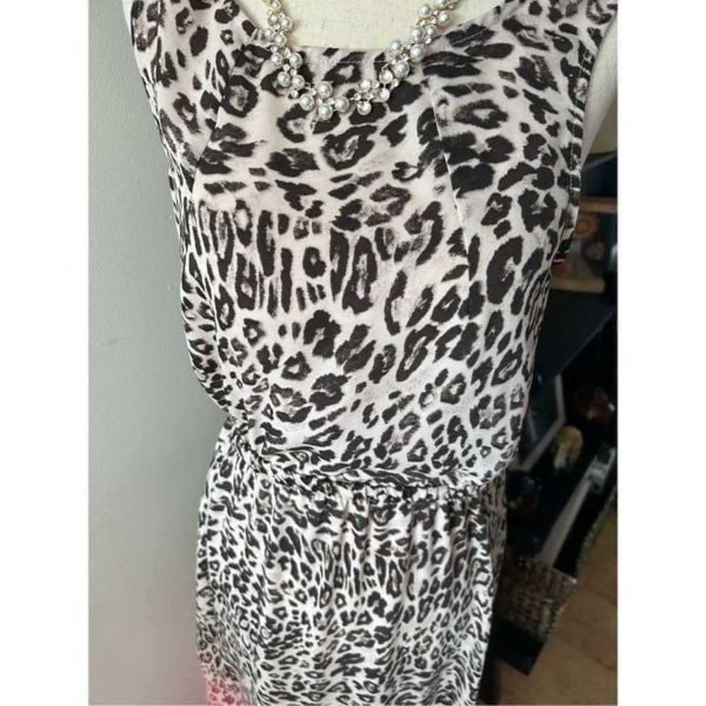 H&M animal print maxi dress with slit beach dress… - image 2