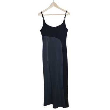 VTG 90s Scott McClintock Black Strappy Maxi Stret… - image 1