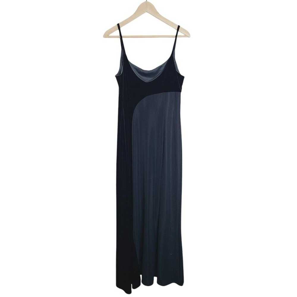 VTG 90s Scott McClintock Black Strappy Maxi Stret… - image 2