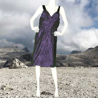 Banana Republic Purple Satin Dress Large