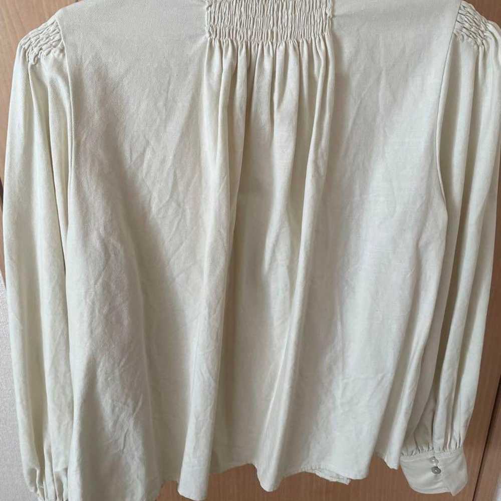 AMERI VINTAGE Ivory Embroidered Long Sleeve Shirt - image 3