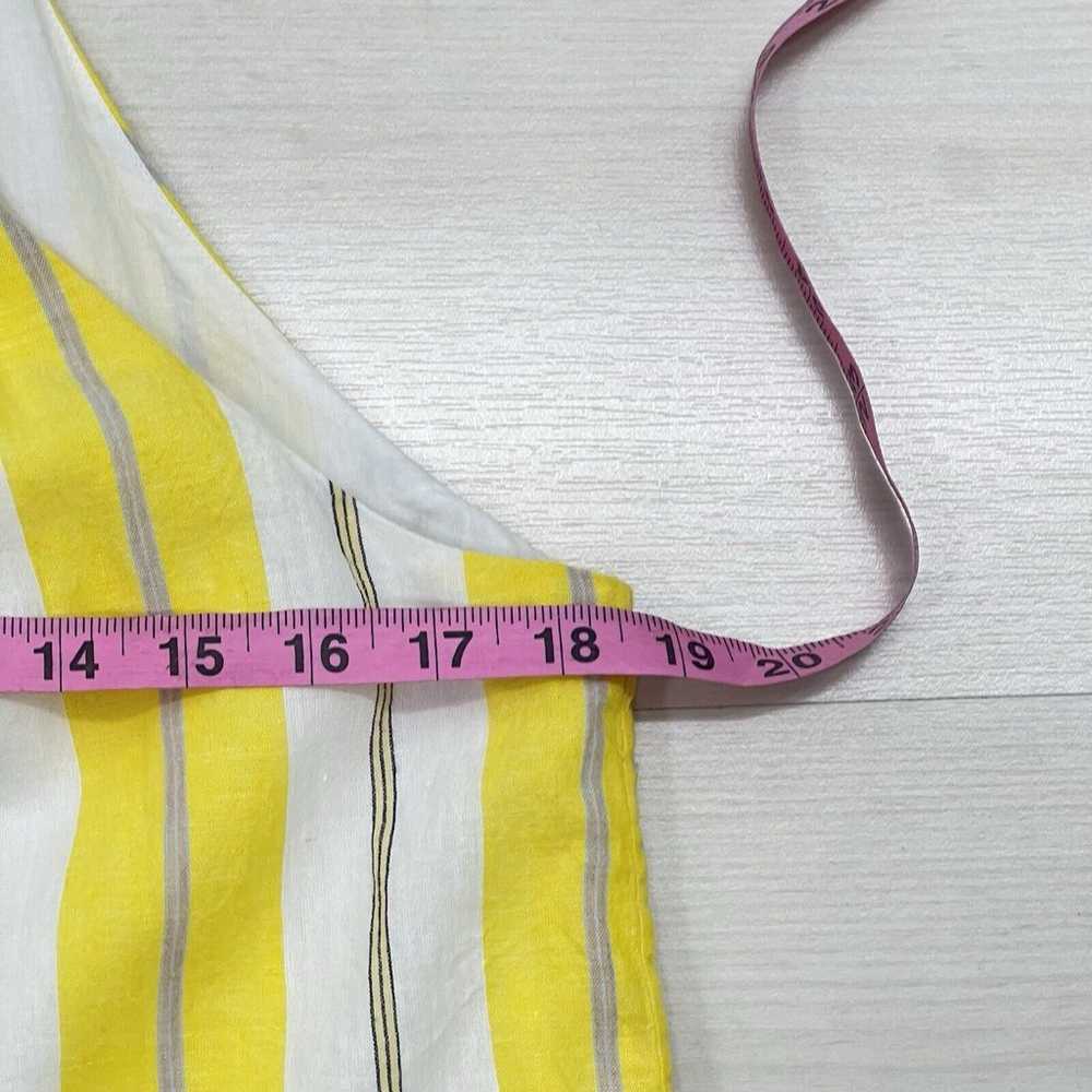 Tommy Bahama Linen Halter Shift Dress Small Yello… - image 11