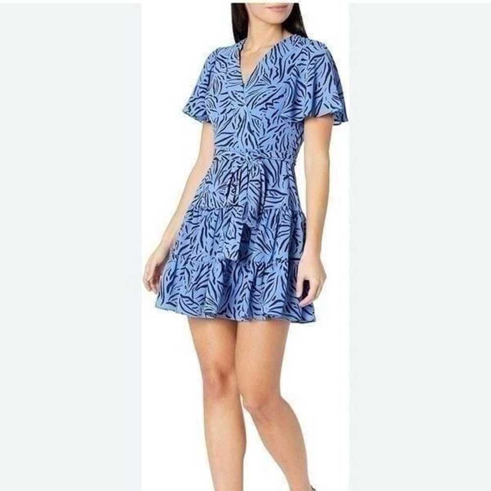 Eliza J Dress Womens 6 Periwinkle Blue Zebra Stri… - image 10