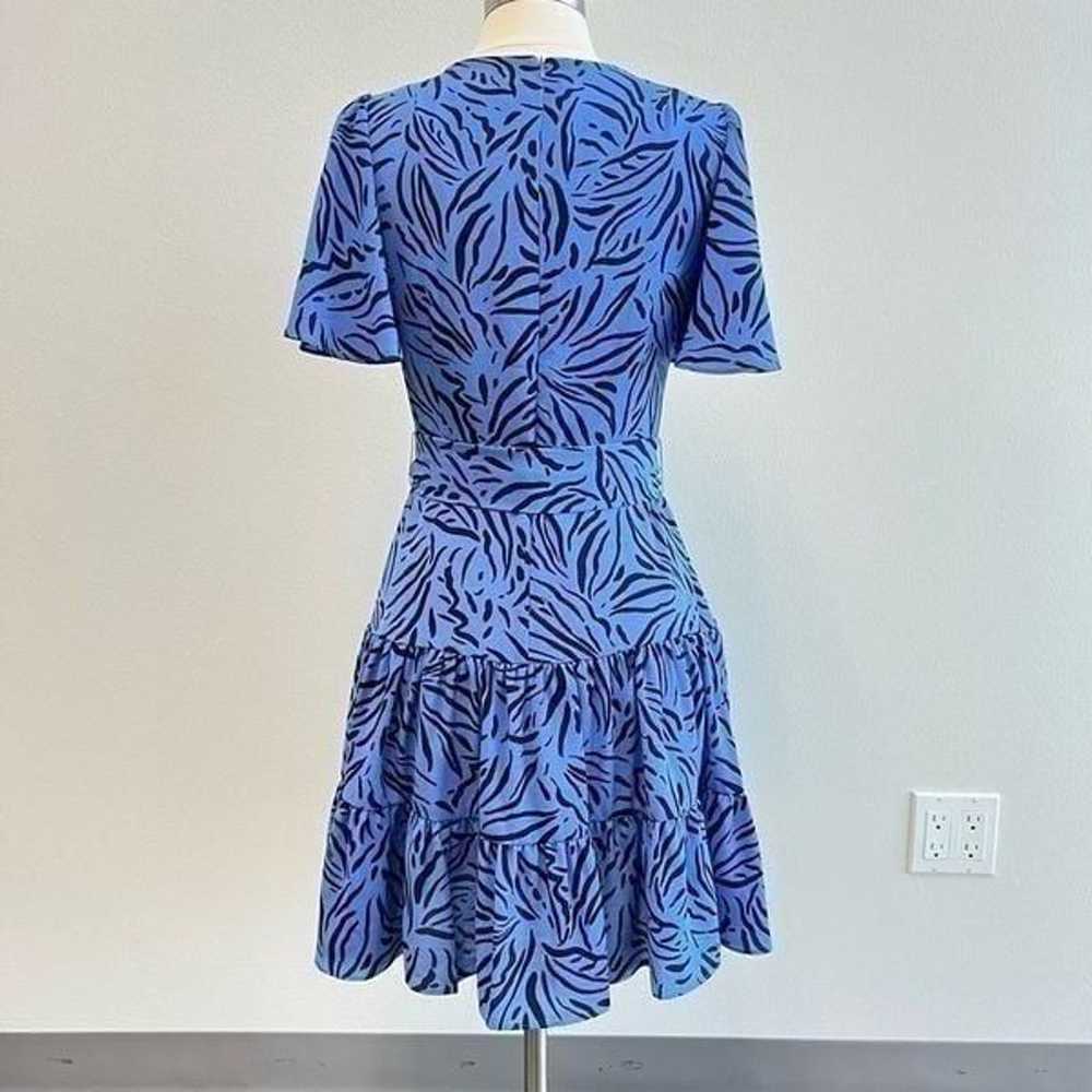 Eliza J Dress Womens 6 Periwinkle Blue Zebra Stri… - image 5