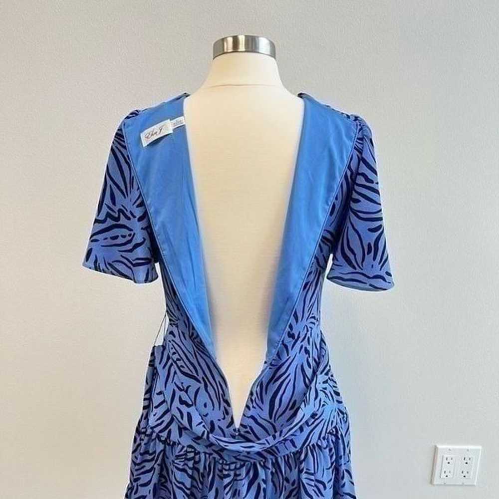 Eliza J Dress Womens 6 Periwinkle Blue Zebra Stri… - image 6