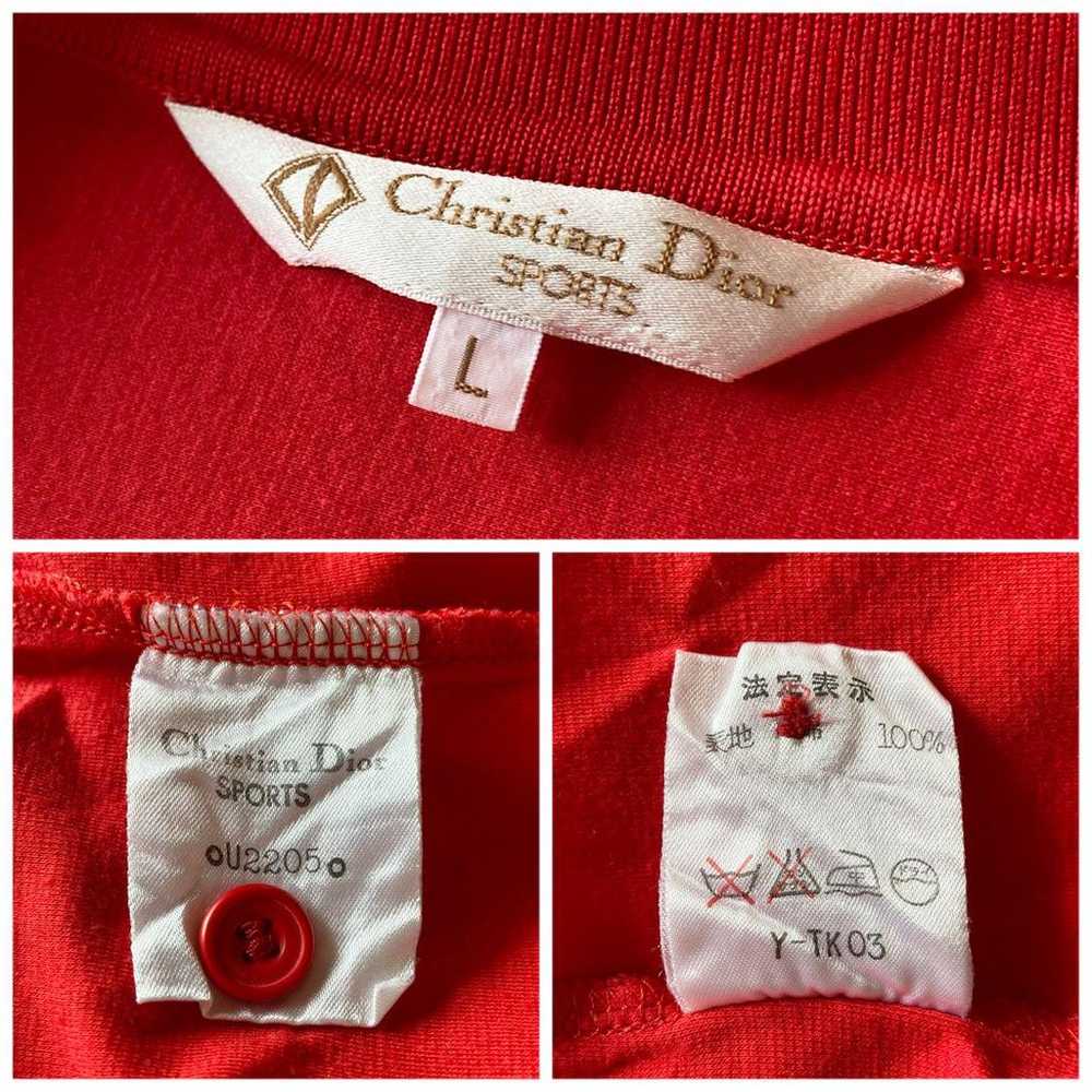 Vintage Christian Dior long-sleeve polo shirt pul… - image 10