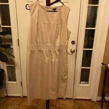 NWOT MADISON KAHKI SHEATH DRESS SIZE 16 - image 1