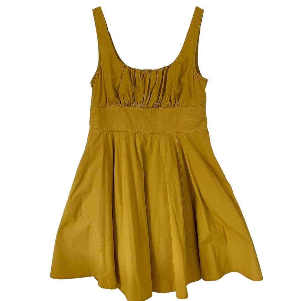 eShakti Mustard Yellow Flare A Line Dress XL 18 - image 1