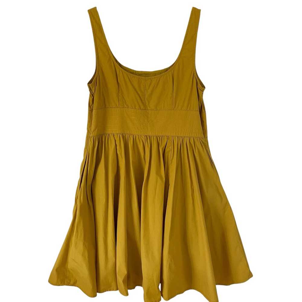 eShakti Mustard Yellow Flare A Line Dress XL 18 - image 2