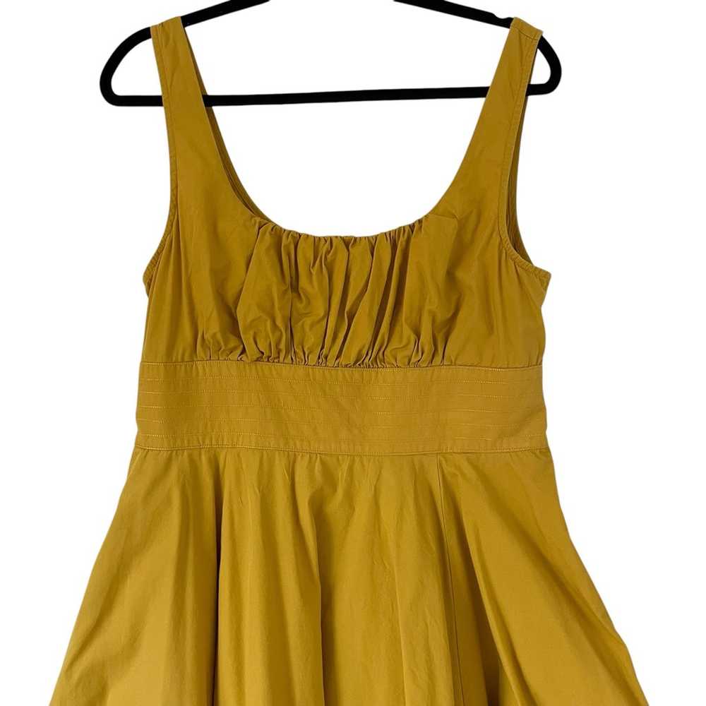 eShakti Mustard Yellow Flare A Line Dress XL 18 - image 3