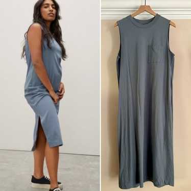 EVERLANE The Long Weekend Tank Dress | Blue | XL