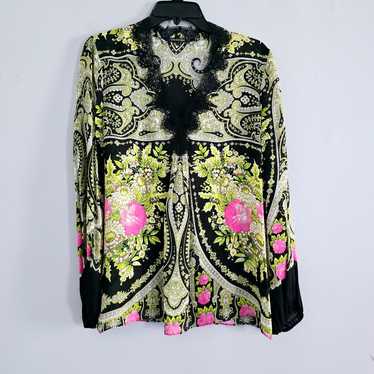 Kobi Halperin Silk Viscose Floral Top M - image 1