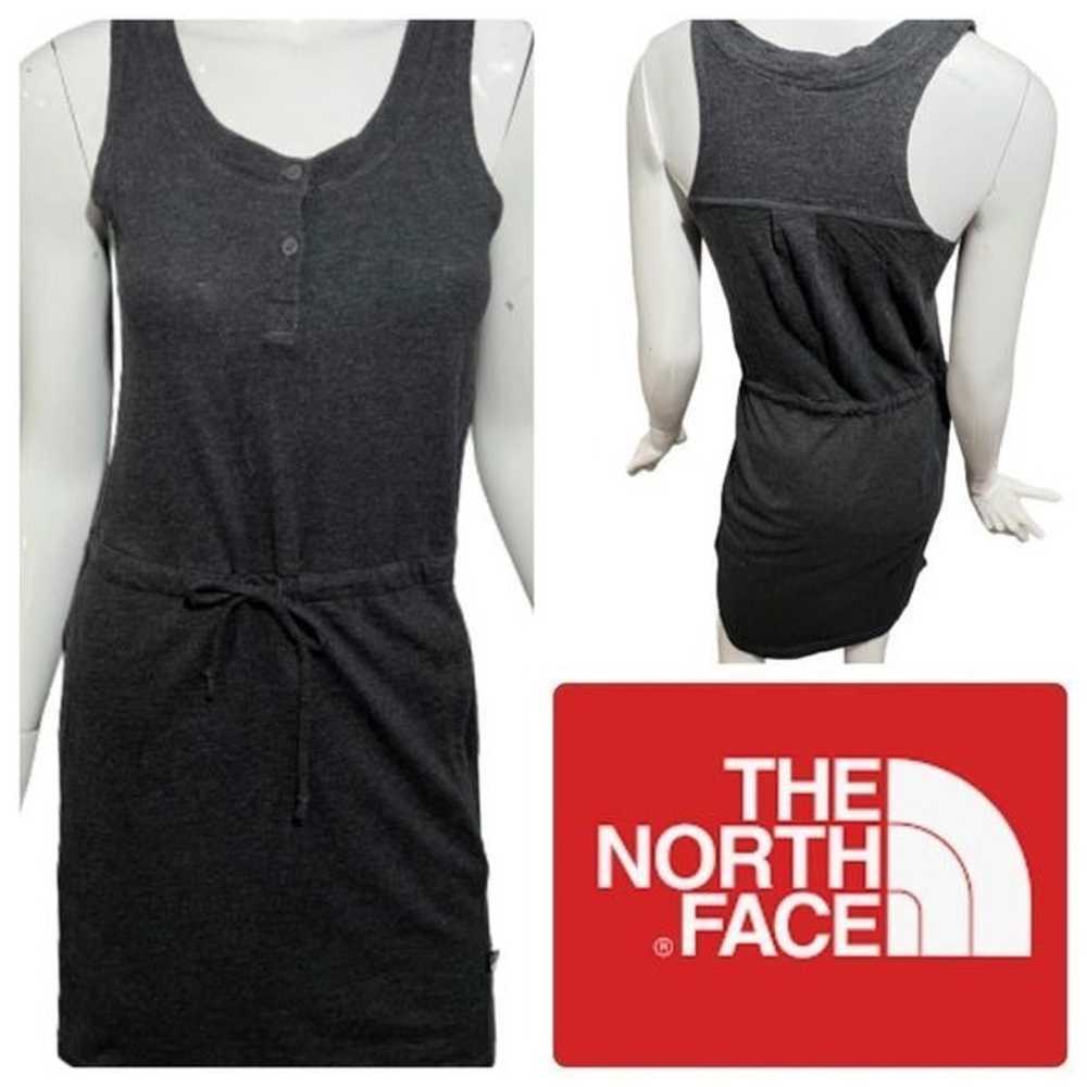 The North Face 100% Cotton Charcoal Gray Drawstri… - image 1