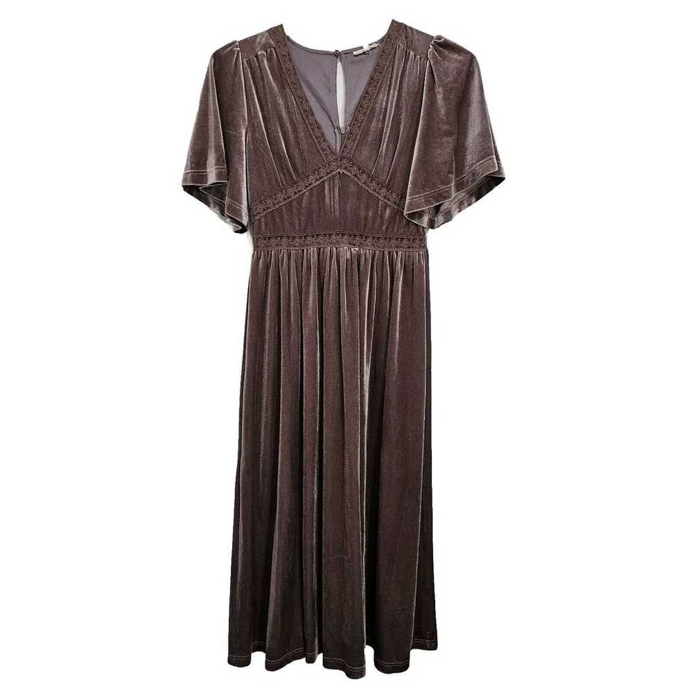 Rose & Remington in Loom Retro Mauve Velvet Dress… - image 1