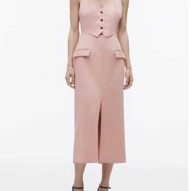 ZARA Sleeveless Effect Midi Dress - image 1