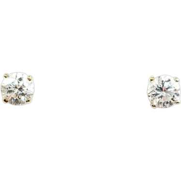 Diamond Fashion Earrings Studs in 14k Yellow Gold