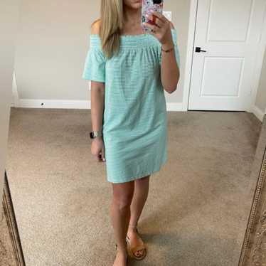 Vineyard Vines Striped Off The Shoulder Dress size