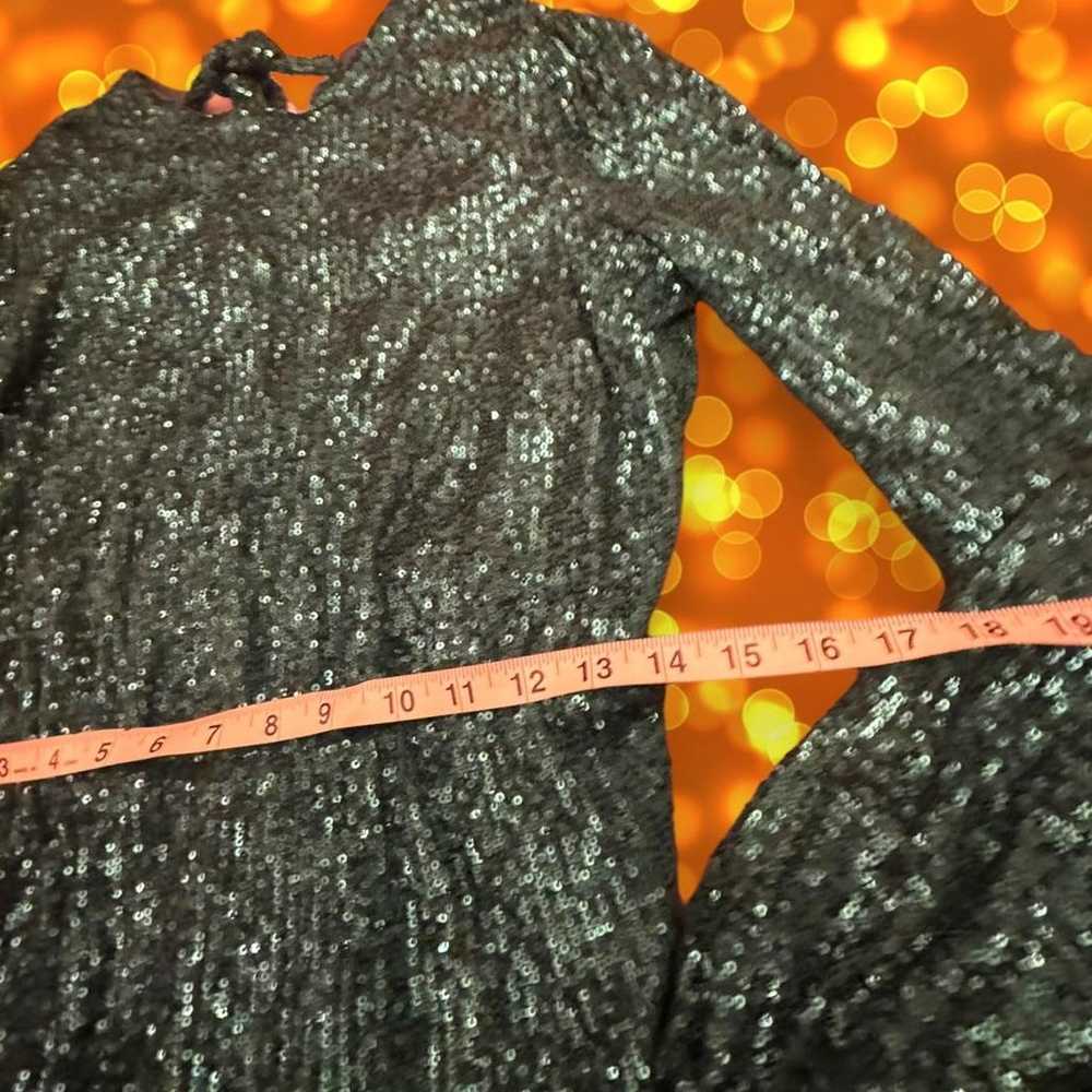 Lulus Forest Green Sequin Long Sleeve Party Rompe… - image 3