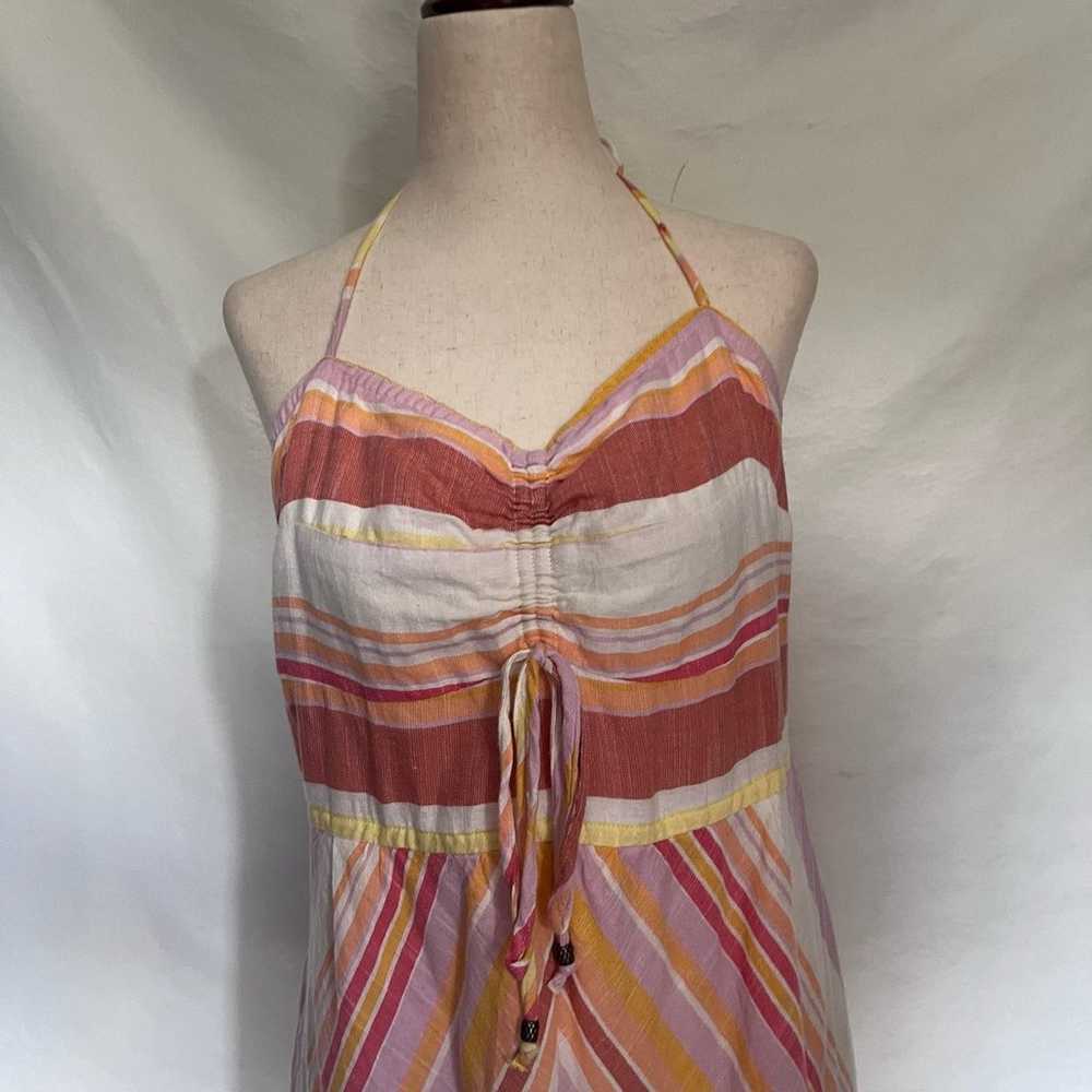 BY ANTHROPOLOGIE Striped Midi Sundress Sz 12 Past… - image 2