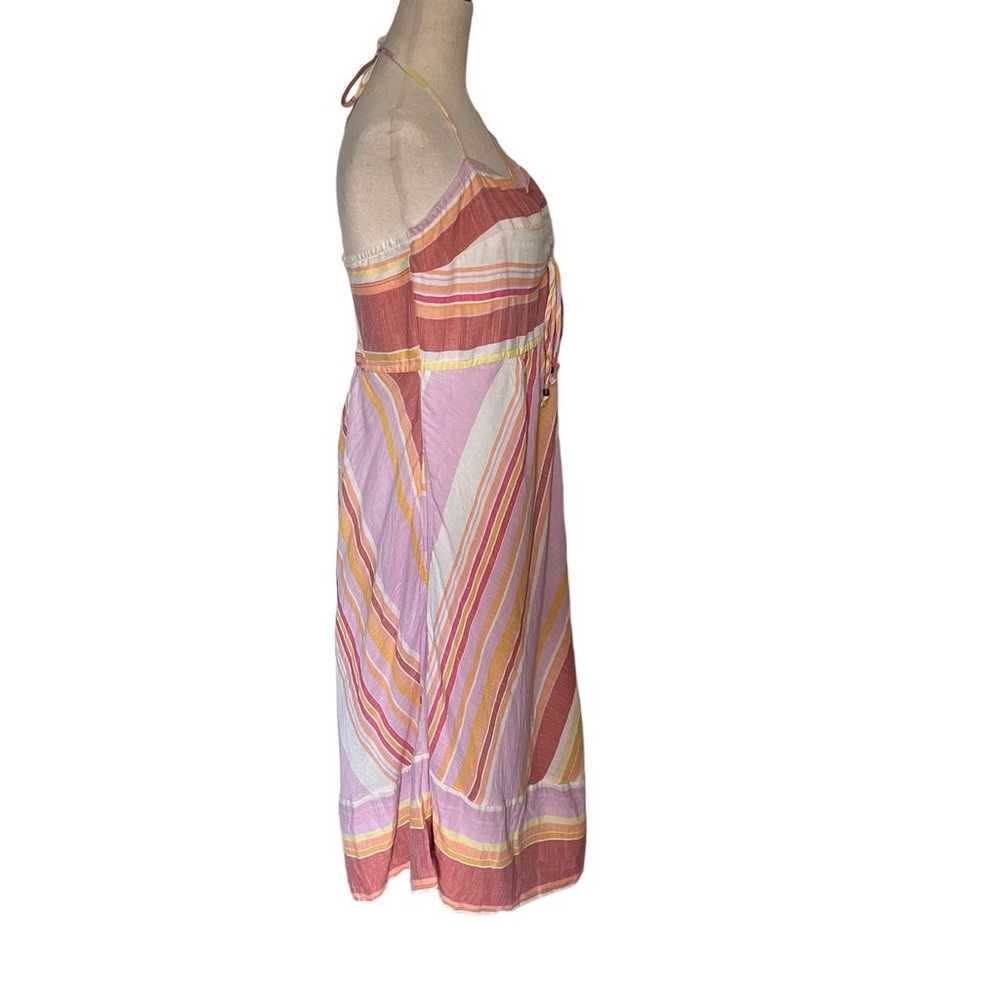 BY ANTHROPOLOGIE Striped Midi Sundress Sz 12 Past… - image 3