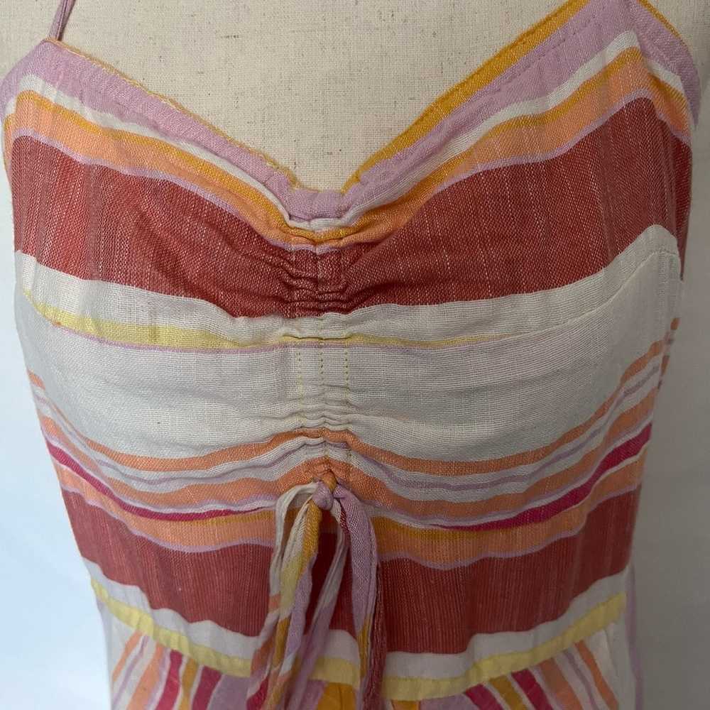 BY ANTHROPOLOGIE Striped Midi Sundress Sz 12 Past… - image 9