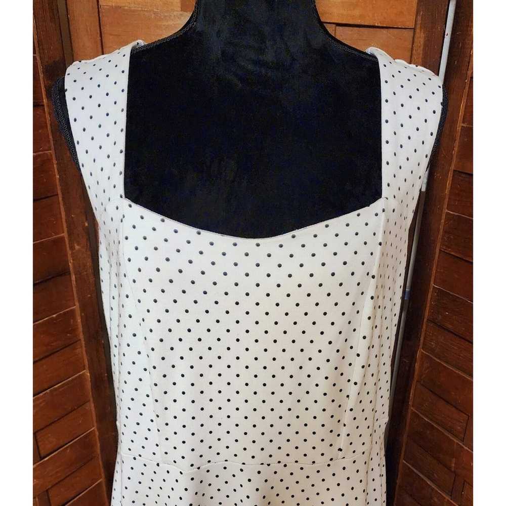 Torrid Women's White With Black Polka Dots Plus S… - image 2