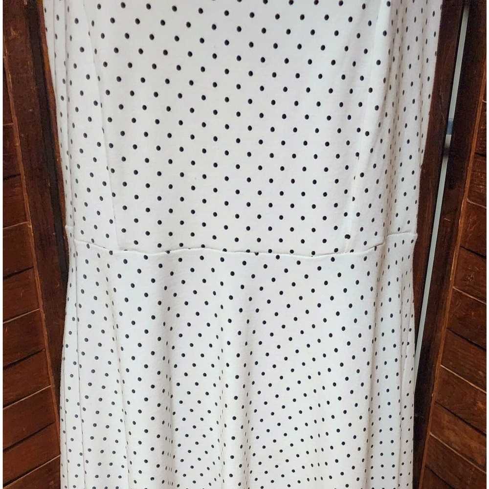 Torrid Women's White With Black Polka Dots Plus S… - image 4