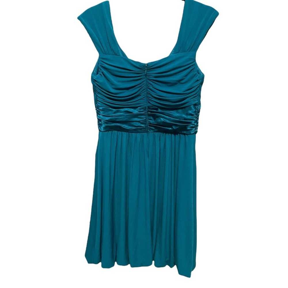 Suzi Chin Teal Sleeveless Cocktail Dress - image 2