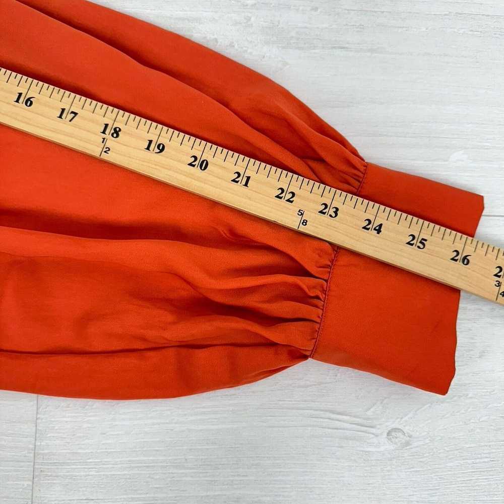 City Chic Opulent Wrap Dress Size 18 Orange Satin… - image 11