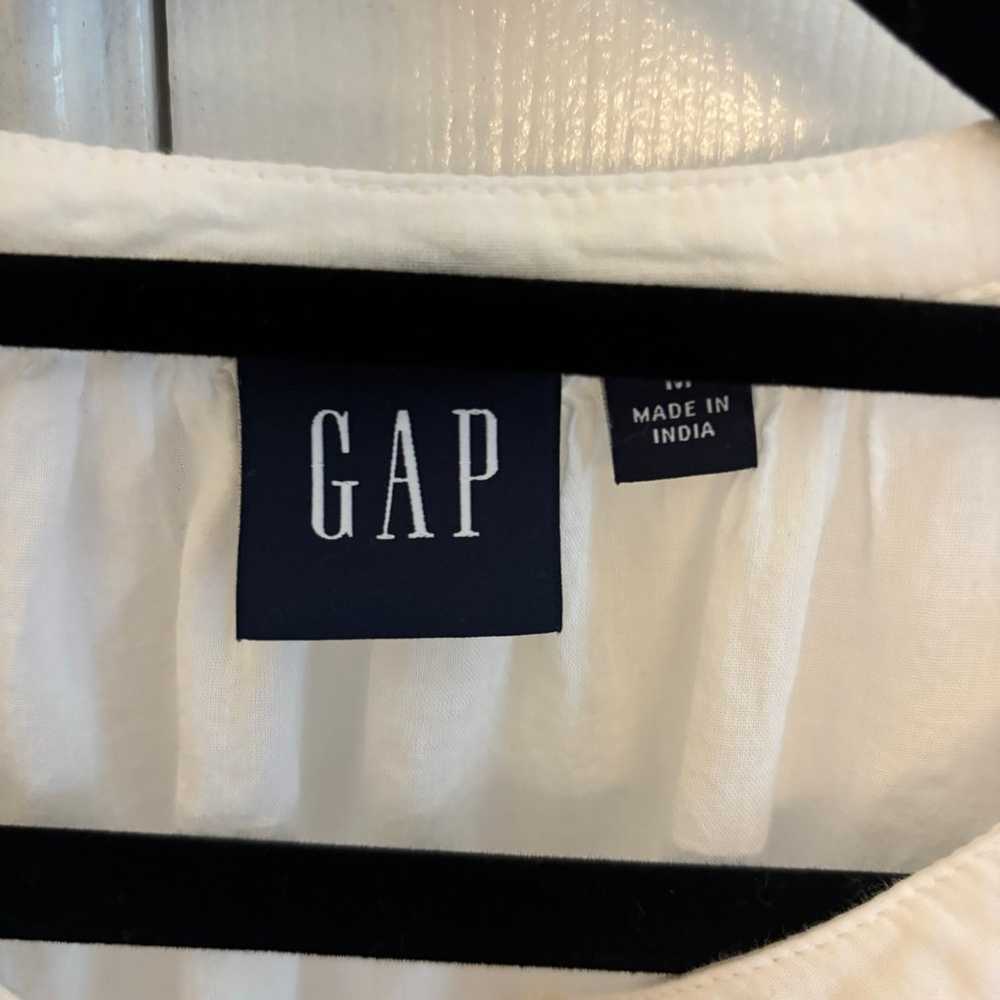 GAP Cotton midi white dress - image 2