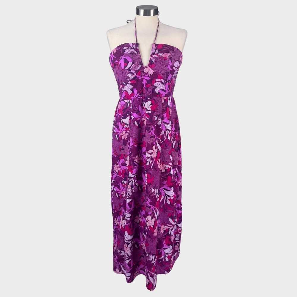 Sincerely Jules Halter Floral Maxi Dress Large Pi… - image 1