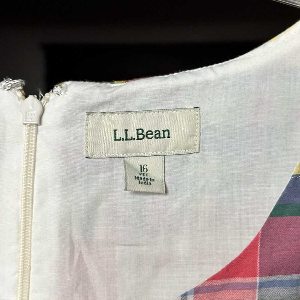 Vintage LL Bean Madras Patchwork Cotton Mini Dress - image 4