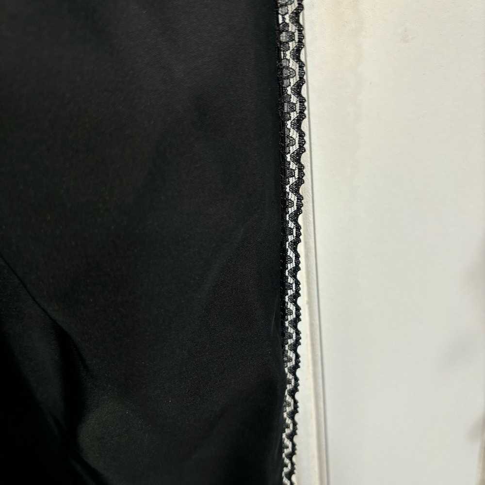 Black Abaya Kaftan size 58 Classic Lace Trim Bead… - image 7