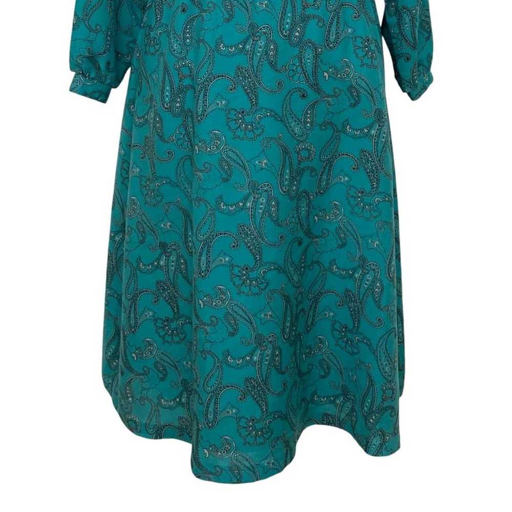 LadiesMoi Blue Paisley Pattern Long One-Piece and… - image 4