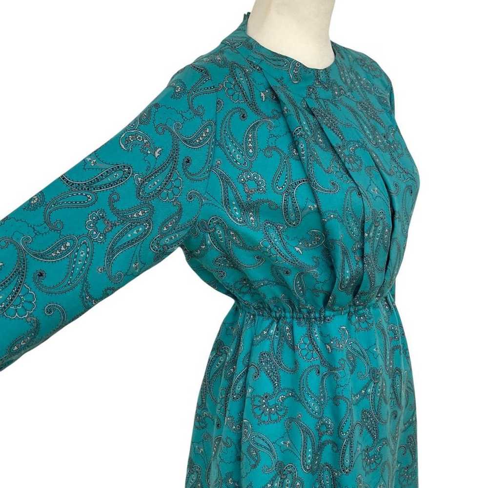 LadiesMoi Blue Paisley Pattern Long One-Piece and… - image 6