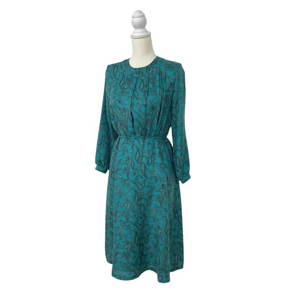 LadiesMoi Blue Paisley Pattern Long One-Piece and… - image 7