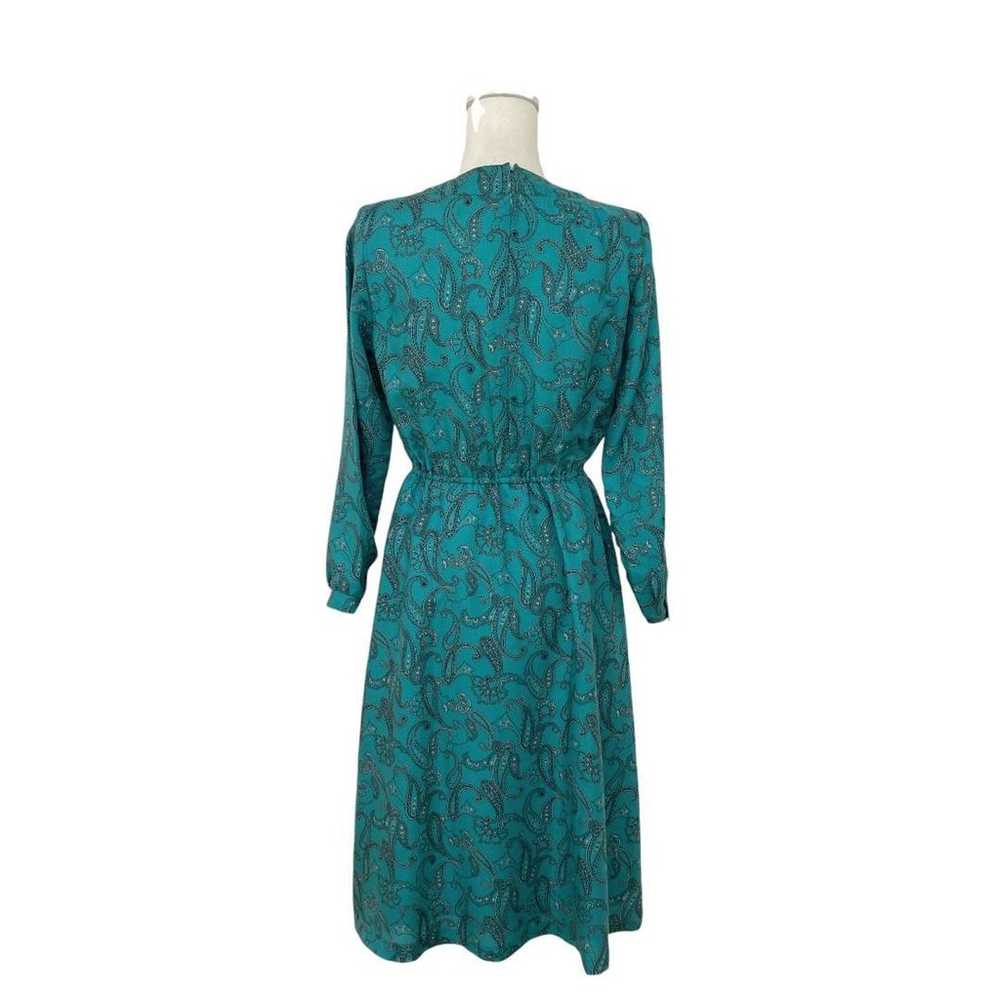 LadiesMoi Blue Paisley Pattern Long One-Piece and… - image 8