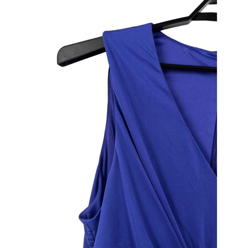 London Times dress blue v neck twist sleeveless s… - image 2