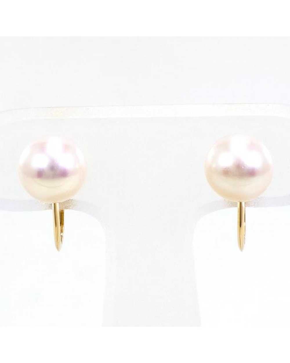 Pre Loved Other Authentic K14 Yellow Gold Pearl E… - image 1