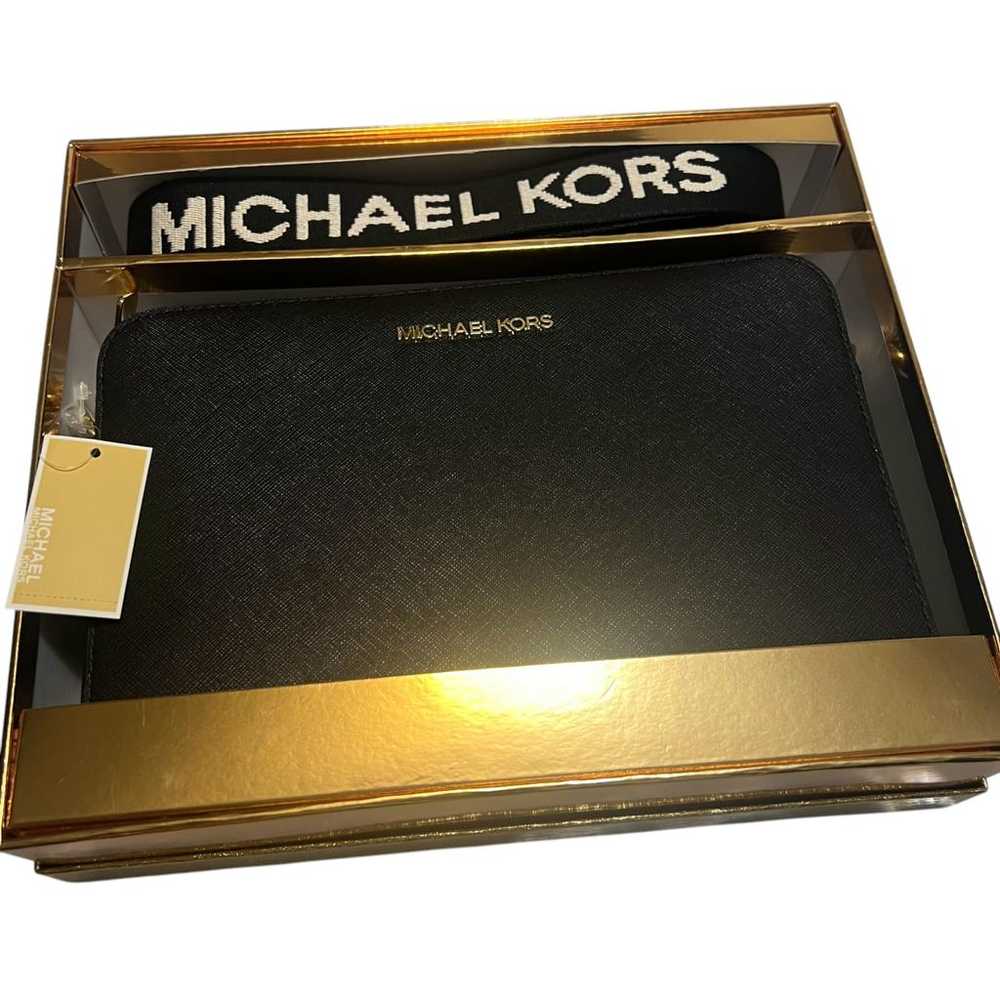 Michael Kors Jet Set leather crossbody bag - image 2