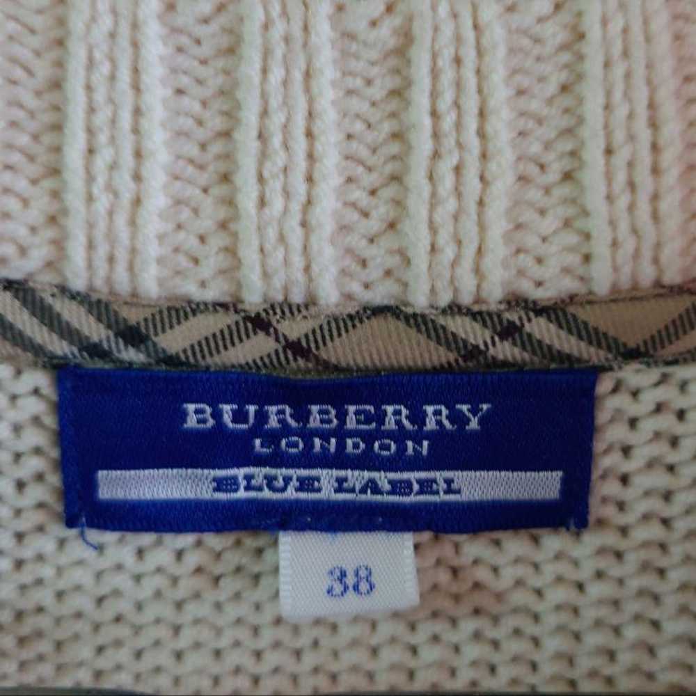 BURBERRY BLUELABEL 38 off-white knit one-piece kn… - image 4