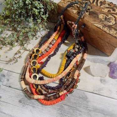 Vintage Harajuku Lovers Multi Strand Multi Beaded… - image 1