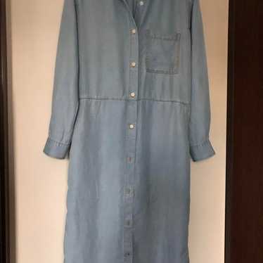 【Barnyard Storm】Light Blue Denim Shirt Dress