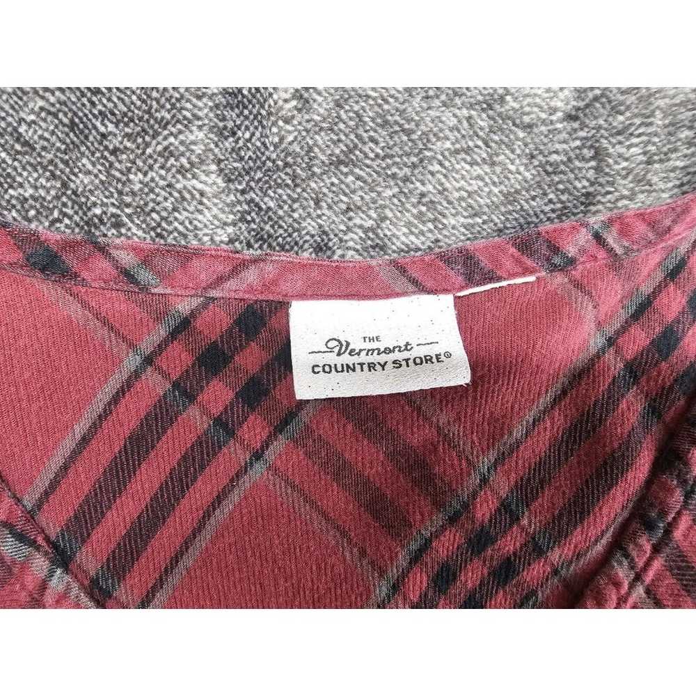 The Vermont Country Store Plus Size 1X Cotton Red… - image 8