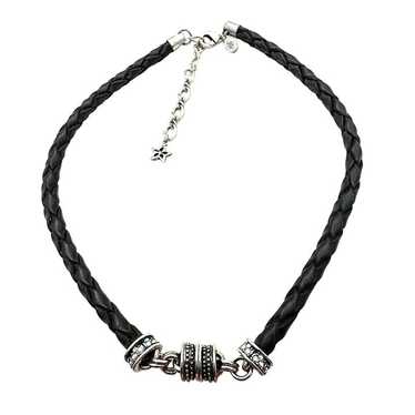 Kirks Folly Womens Necklace Clear Crystal Black L… - image 1