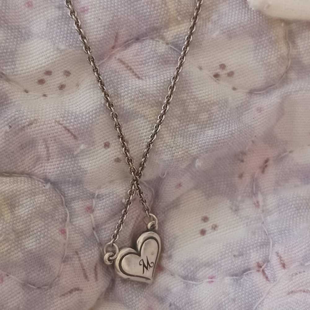 James Avery Sterling Silver Initial Heart Necklace - image 2